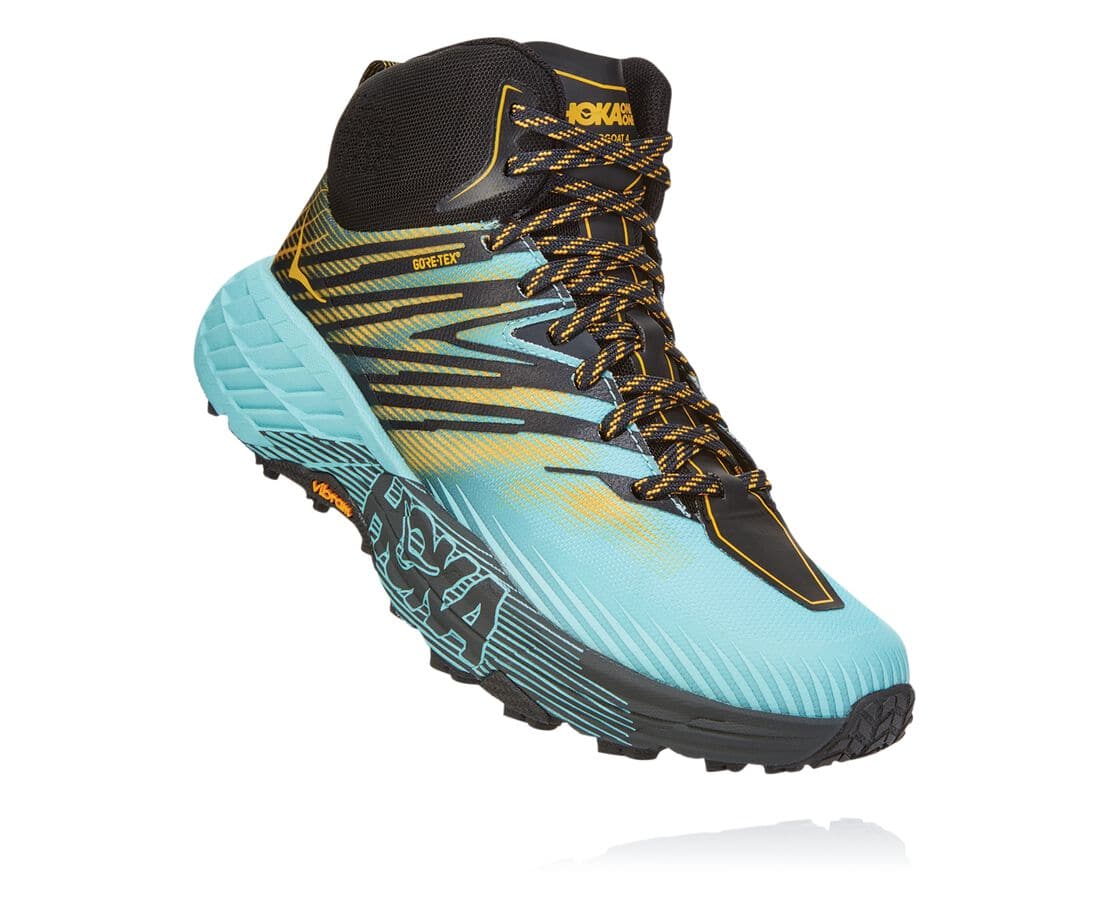 Hoka One One Speedgoat Mid Gore-Tex 2 Női Terepfutó Cipők Arany [ZVPLU-2076]